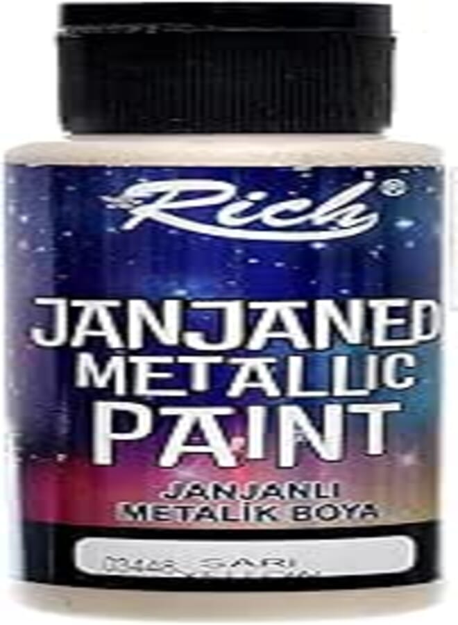 Rich NO:03448 Janjaned Metallic Paint 60ML Designed To Catch The Eye And Leave A Lasting Impression - Yellow